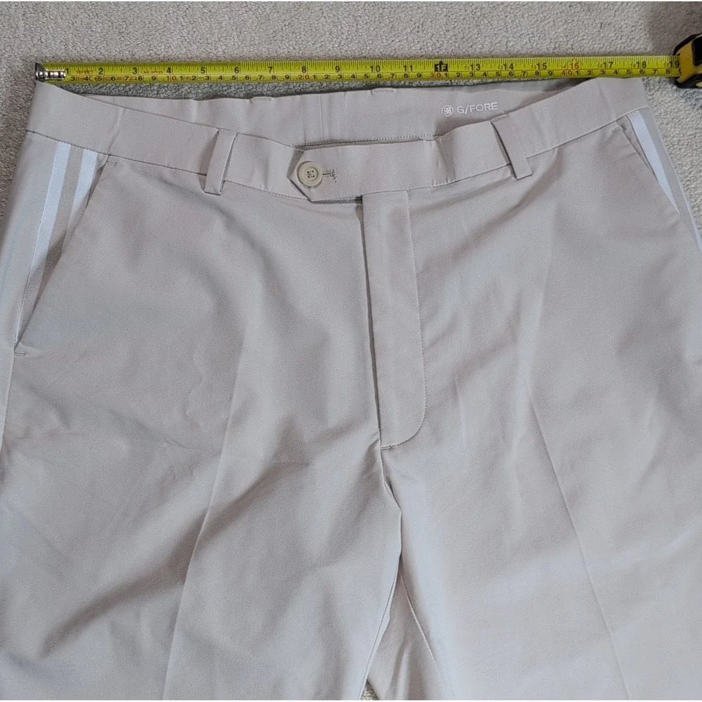 G/FORE Maverick Golf Shorts Mens 36 Khaki Performance Golf Stretch Chino